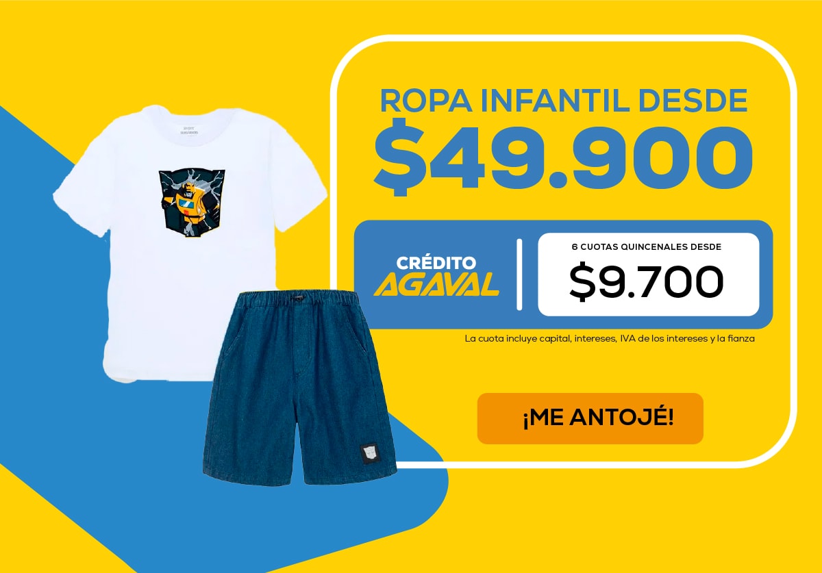 KOPER Prendas desde $26,900 Crédito Agaval 5 cuotas quincenales desde $5,300 ¡ME ANTOJÉ!
